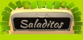 ilustracion 3d de horno con letrero saladitos