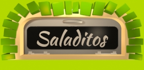 ilustracion 3d de horno con letrero saladitos