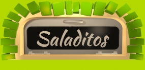 ilustracion 3d de horno con letrero saladitos