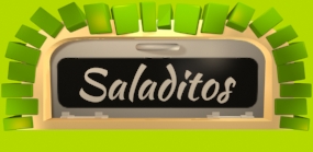 ilustracion 3d de horno con letrero saladitos