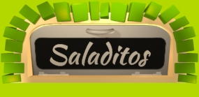 ilustracion 3d de horno con letrero saladitos