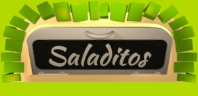 ilustracion 3d de horno con letrero saladitos